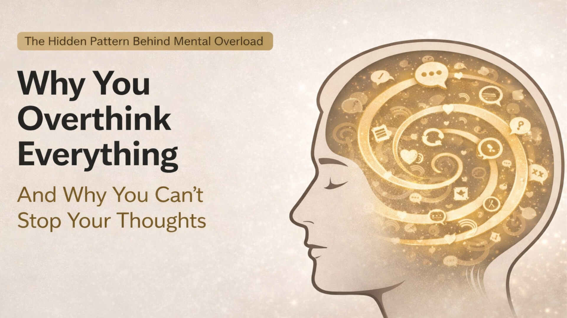 why you overthink everything and cannot stop your thoughts