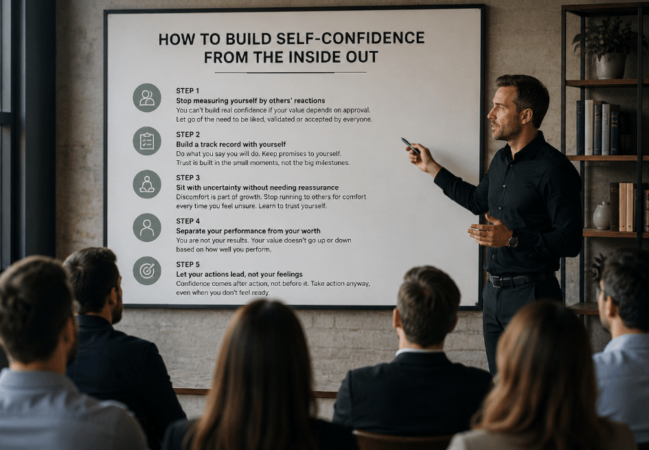 how to build self-confidence from the inside out step by step framework