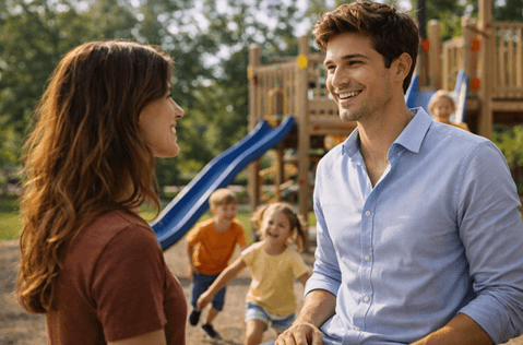 Supportive conversation helping reduce emotional stress and pressure