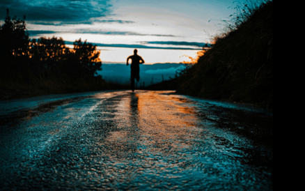 Runner demonstrating how consistent effort builds emotional resilience over time