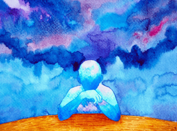 Person reflecting on emotions and developing greater emotional self-awareness