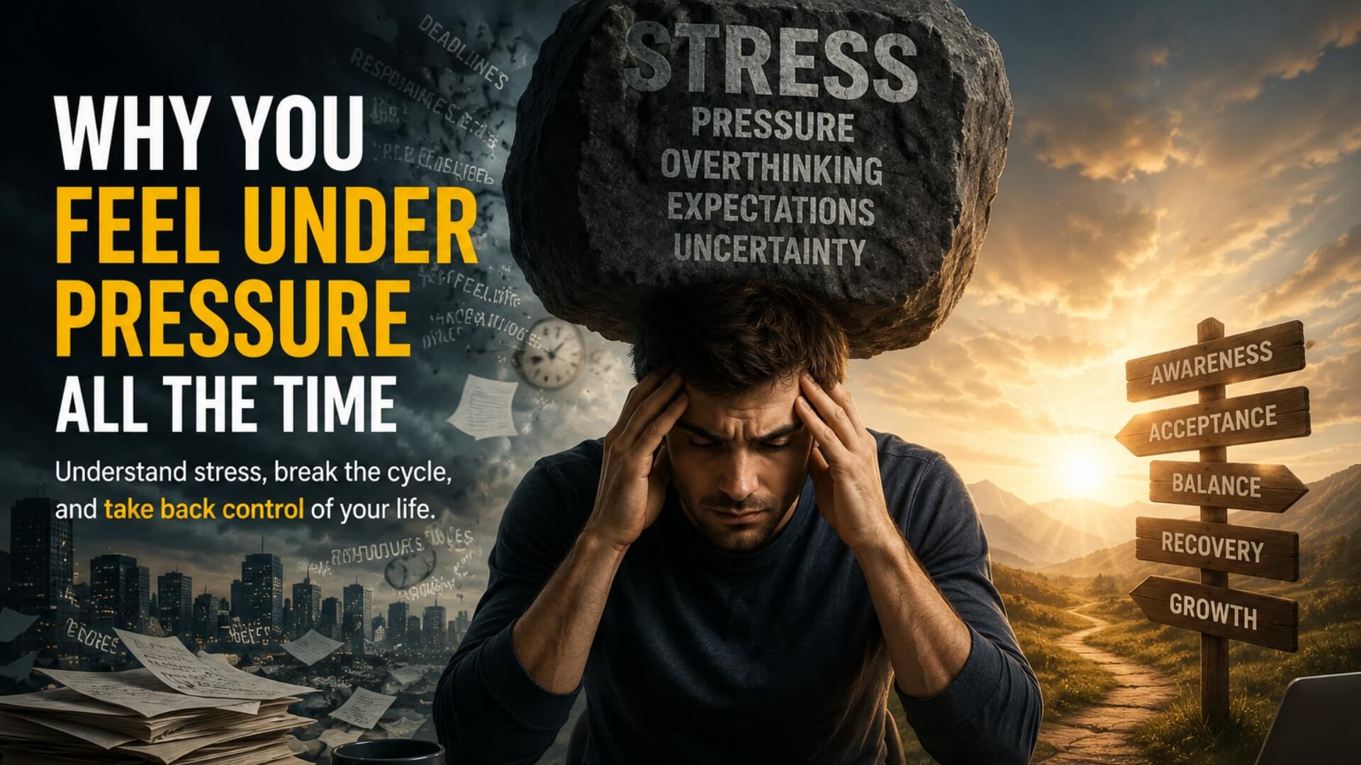 Why do I feel under pressure all the time because of chronic stress and constant mental overload